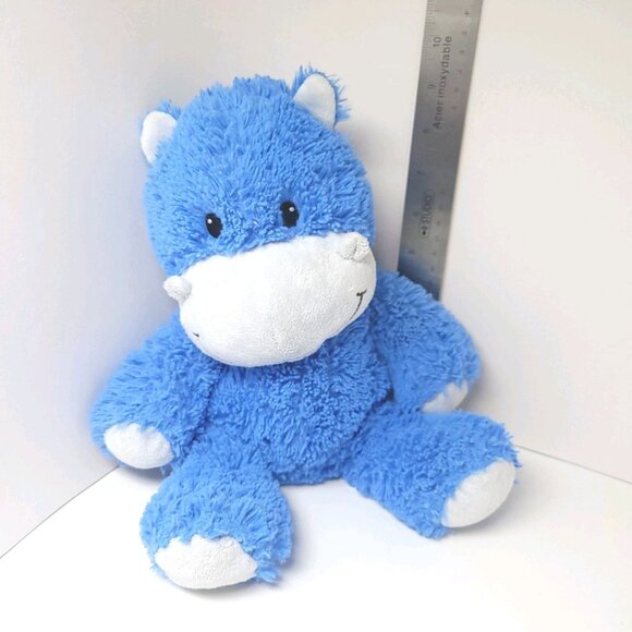 Little Miracles Blue Hippo Plush Hippopotamus Stuffed Animal Toy Lovey Costco - Picture 2 of 11
